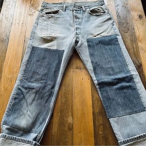 B Sides Levi’s Patchwork Jeans